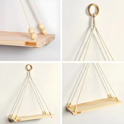 monvo Hanging Shelf with Wallhook Use Plants, Books, Decorative Items Gift Livingroom image 3