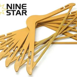 nine star WOODEN PLASTIC PREMIUM Plastic Coat Pack of 6 Hangers For Coat-picture-21