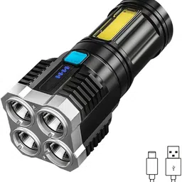 4-in-1 Torch high Power– Long Range OSL + COB LED Rechargeable Torch-image-19