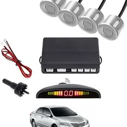 peeps store Universal 4 Silver Reverse Parking Sensor-AP25N728 Universal 4 Silver Reverse Parking Sensor-AP25N728 Parking Sensor-picture-24