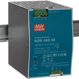 Mean Well 48 Volt 5 Amp Din rail Smps (Power Supply ), NDR-480-48 Industrial & LED 480 Watts Computer PSU with 0 SATA Cables-picture-18