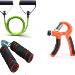 3|Hand Gripper/2 Gripper/Single Toning Tube|Body Stretching andFitness Equipment Fitness Accessory Kit Kit-image-52