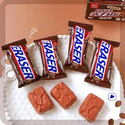 ridhimani Snickers Chocolate Bar Shape Non-Toxic Rubber Erasers for Kids Return Gifts Non-Toxic Eraser-picture-16