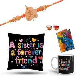 dreamcart Thread Gift For Brother-C-M-167-AT Mauli Thread Cushion, Mug, Rakhi, Chawal Roli Pack, Greeting Card Set-picture-10