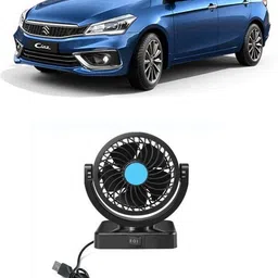 zplusacc DOUBLE Car Fan 12v 360 Head 2 Speed Optimization For UNIVESAL CAR FF-18 Car Interior Fan image 1