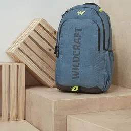 Wildcraft Unisex Blue Brand Logo Printed Spacy Mel Backpack-image-36