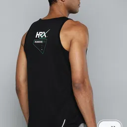 HRX by Hrithik Roshan Brand Logo Print Running Tank T-shirt-picture-25
