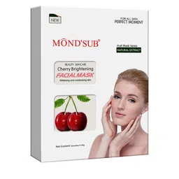 MONDSUB Set Of 6 Cherry Fruit Face Sheet Mask - 25 gm image 2