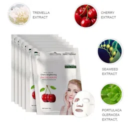 MONDSUB Set Of 6 Cherry Fruit Face Sheet Mask - 25 gm image 4