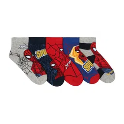 Supersox Kids Pack of 5 Assorted Patterned Ankle-Length socks image 2