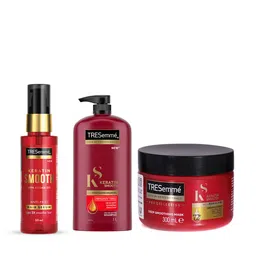 TRESemme Set of Keratin Smooth Shampoo 1000 ml + Hair Mask 300 ml + Hair Serum 50 ml image 1