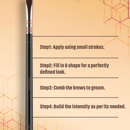 Miss Claire M16 - Angled Brow Brush - Rose Gold-Toned & Black image 4