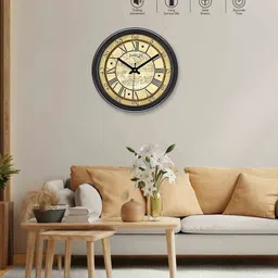 random Classic & Modern Multicolour Plastic Wall Clock image 2