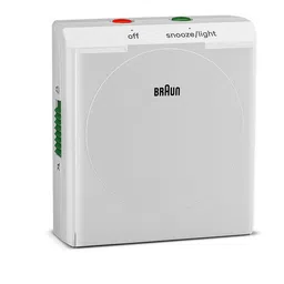 Braun White & Black Contemporary Square Shaped Alarm Clock image 2