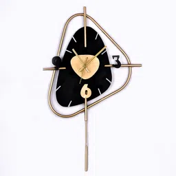 decorativs Ahmet Black Iron Novelty Wall Clock image 2