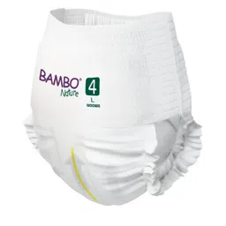 Bambo Nature Eco-friendly Pant Style Diaper Monthly Pack With Wetness Indicator- L- 100Pcs image 5