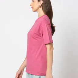 rio basic Women Oversized Fit Crew-Neck T-Shirt image 2