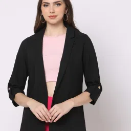 fig Women Open-Front Regular Fit Coat image 2