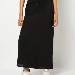 yousta Women Elasticated with Drawcord Maxi Skirt image 2