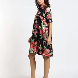 svrnaa by azorte Floral Print A-Line Dress image 2