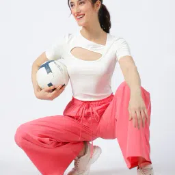 Shein Full Length Wide Track Pant With Piping Detail image 3