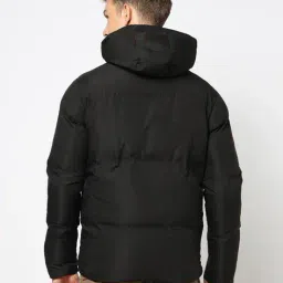 yousta Men Regular Fit Hooded Puffer Jacket image 3