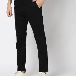 john players Men Slim Fit Flat-Front Chinos image 4