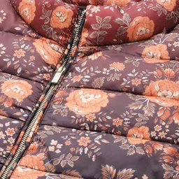 label ritu kumar Floral Print Puffer Jacket image 4