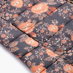 label ritu kumar Floral Print Puffer Jacket image 5