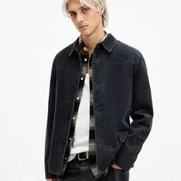 all saints Mission Regular Fit Corduroy Western Denim Jacket-picture-12