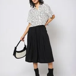 Women A-Line Midi Skirt-image-95