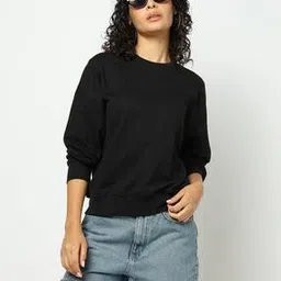 Women Regular Fit Crew-Neck Sweatshirt-image-36