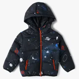 yousta Boys Graphic Print Regular Fit Hooded Jacket-picture-15