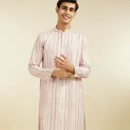 diwas by manyavar Men Striped Regular Fit Kurta-picture-10