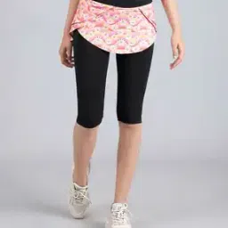 d'chica Leggings with Attached Floral Skirt-picture-20