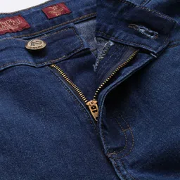 The Indian Garage Co Men Blue Slim Fit Low-Rise Clean Look Stretchable Jeans image 5