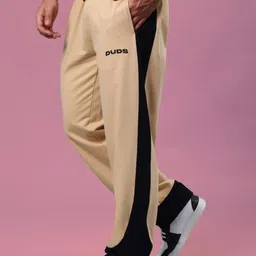 WEARDUDS Men Self Design Cotton Relaxed Fit Track Pants image 3