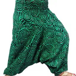 icare Printed Cotton Women Harem Pants-picture-20