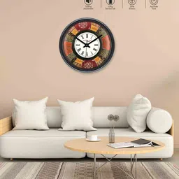 random Classic & Modern Multicolour Plastic Wall Clock image 2