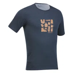 Men's Hiking T-shirt NH500 Dark Blue-image-7