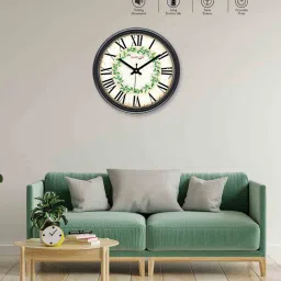random Classic & Modern Multicolour Plastic Wall Clock image 2
