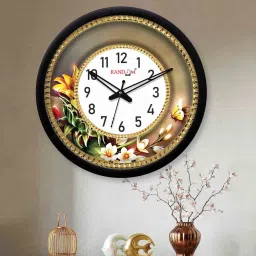 random Classic & Modern Multicolour Plastic Wall Clock image 1