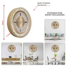 random Classic & Modern Multicolour Plastic Wall Clock image 3