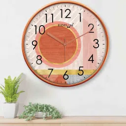 random Classic & Modern Multicolour Plastic Wall Clock image 1
