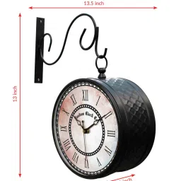 random Classic Multicolour Metal Analog Platform Clock image 3