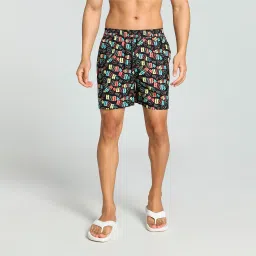 puma Men's Printed Woven Boxers with Side Pocket-Pack of 1 image 1