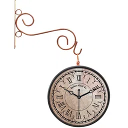 random Classic Multicolour Metal Analog Platform Clock image 2