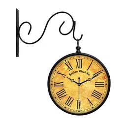 random Classic Multicolour Metal Analog Platform Clock image 2