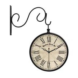 random Classic Multicolour Metal Analog Platform Clock image 2