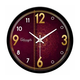 vibecrafts Pattern Designer Multicolour Plastic Wall Clock image 4